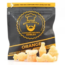 200mg THC Assorted Orange Gummies